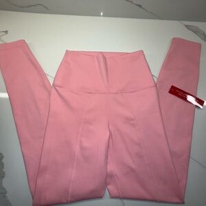 ELEVEN BY VENUS WILLIAMS x Carbon38 High Waist Split Cuff Leggings Pink XS